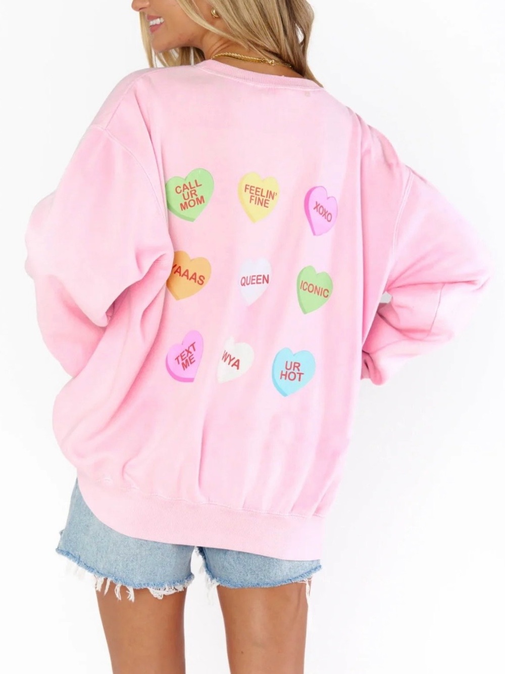 Show Me Your MuMu XOXO Heart Crewneck Sweatshirt